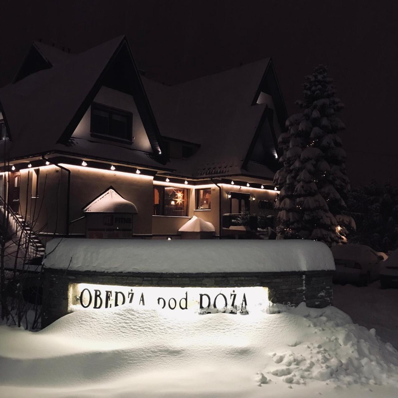 Oberza Pod Roza Restauracja, Sauny, Jacuzzi Bed & Breakfast Нови Тарг Екстериор снимка